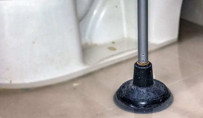Plunger for toilet cleanup Plunger for toilet cleanup