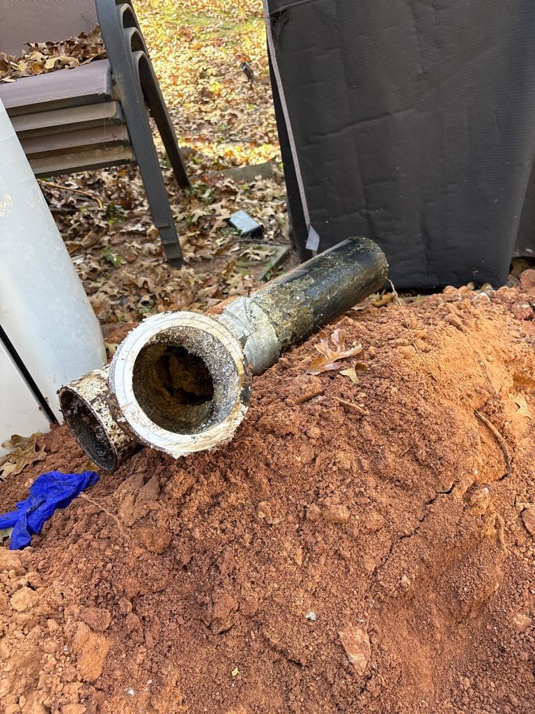 Old tank baffle removed