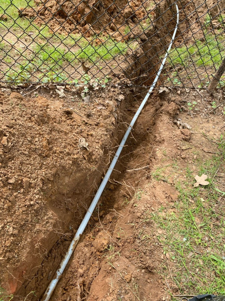 Water line installed