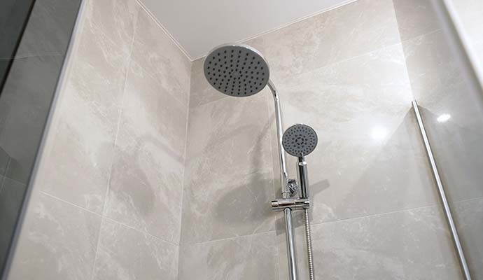 Modern shower fixture upgrade