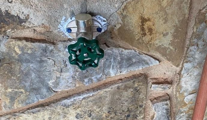 Newly installed sillcock