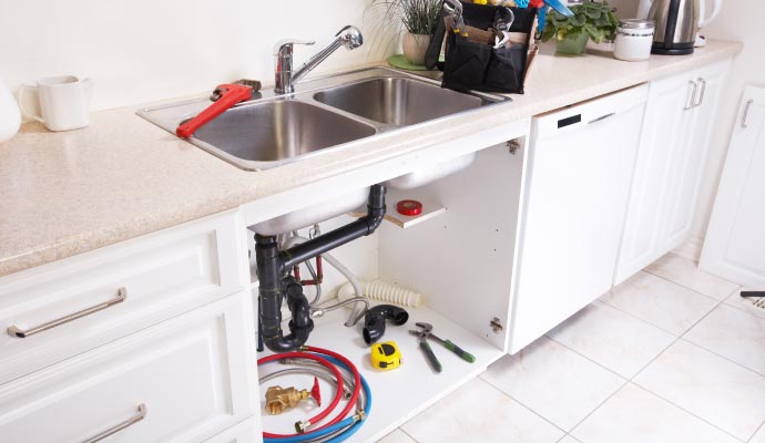 Kitchen plumbing repair