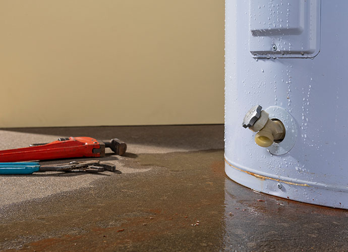 Leaking water heater