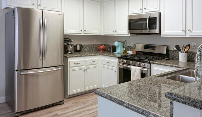 Refrigerator in a modern kitchen