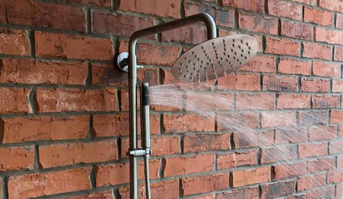Showerhead installed Showerhead installed
