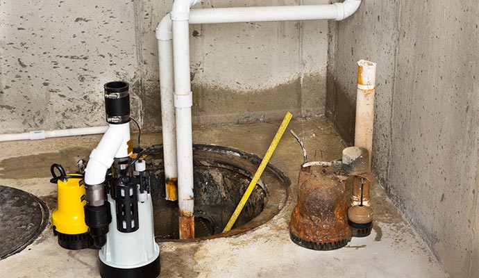 Sump pump maintenance service