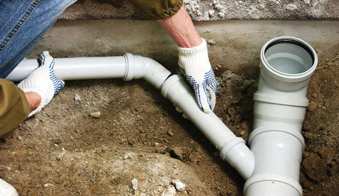 Expert sewer line and water pipe installation services