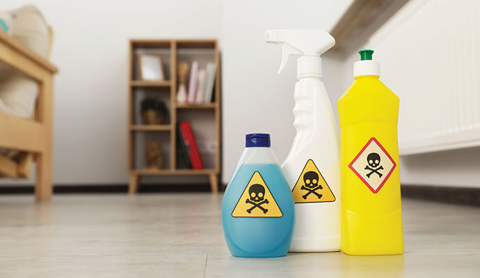 Toxic drain cleaning chemicals