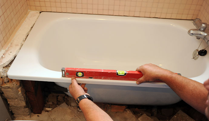 Tub installation service