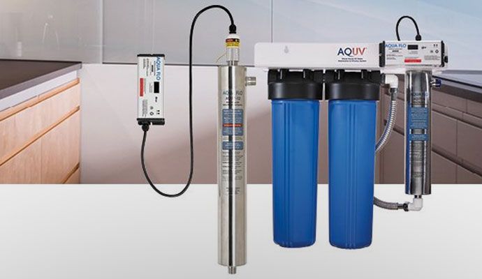 Installed water filter Installed water filter